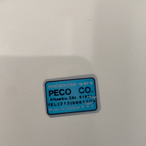 Vintage 1983 PECO~CHILD's DIVIDED RECTANGULAR MELAMINE PLATE~TRAY~SHIN-SAN - Picture 4 of 5